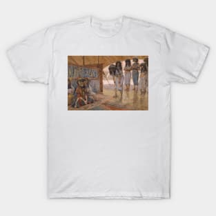 Sarai Is Taken to Pharaoh's Palace by James Tissot T-Shirt